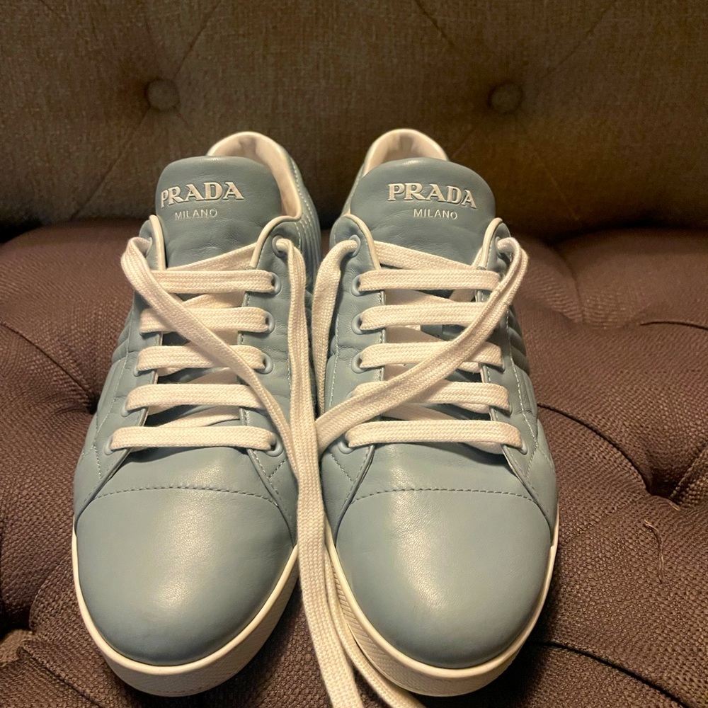 Prada sneakers - worn once, mint condition